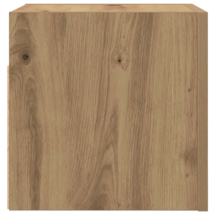Dulapuri TV montaj perete 2 buc. stejar artizanal 30,5x30x30 cm - WALTI WALTI
