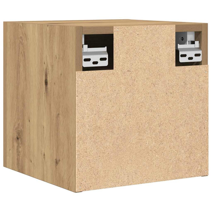 Dulapuri TV montaj perete 2 buc. stejar artizanal 30,5x30x30 cm - WALTI WALTI