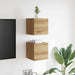 Dulapuri TV montaj perete 2 buc. stejar artizanal 30,5x30x30 cm - WALTI WALTI