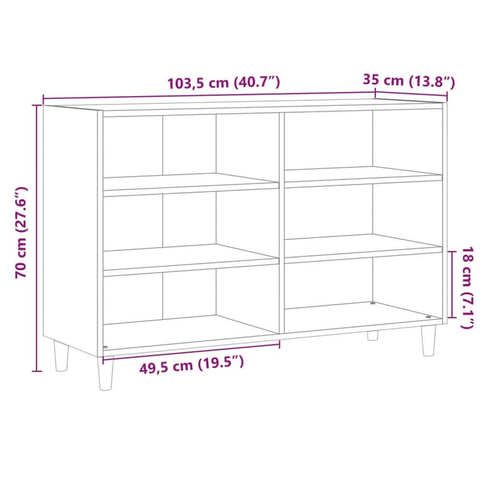 Dulap, lemn vechi, 103,5x35x70 cm, lemn prelucrat - WALTI WALTI