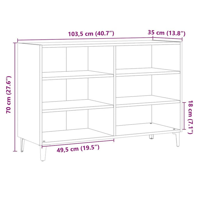 Dulap, lemn vechi, 103,5x35x70 cm, lemn prelucrat - WALTI WALTI