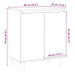 Bufetă Stejar artizanal 60x35x70 cm Lemn prelucrat - WALTI WALTI