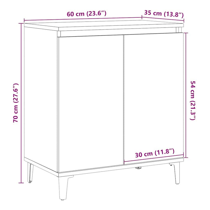 Bufetă din lemn vechi 60x35x70 cm din lemn prelucrat - WALTI WALTI