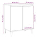 Bufetă Stejar artizanal 60x35x70 cm Lemn prelucrat - WALTI WALTI