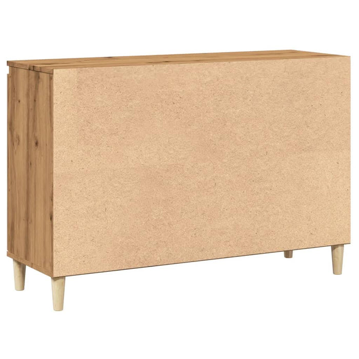 Servantă, stejar artizanal, 102x35x70 cm, lemn prelucrat - WALTI WALTI