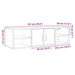 Dulap de perete, lemn vechi, 102x30x29 cm, lemn compozit - WALTI WALTI
