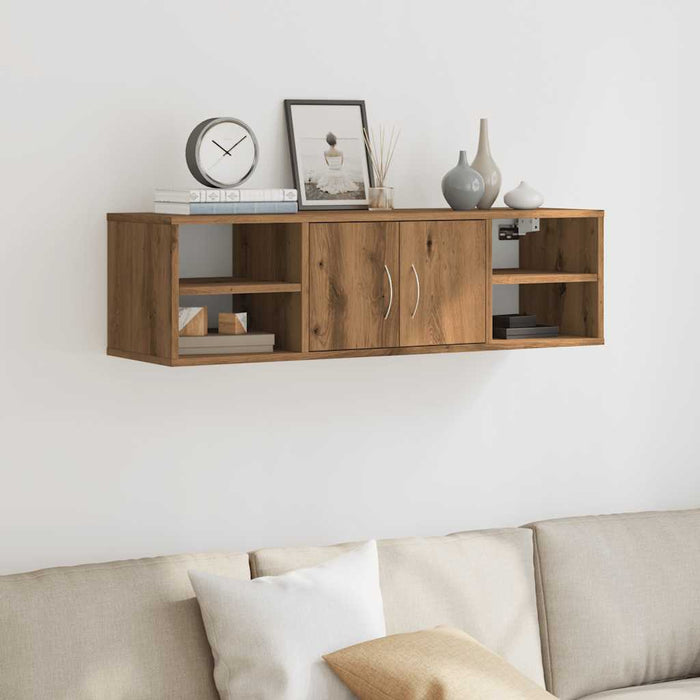 Dulap de perete, stejar artizanal, 102x30x29 cm, lemn prelucrat - WALTI WALTI