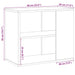 Dulap lateral, lemn vechi, 60x30x50 cm, lemn prelucrat - WALTI WALTI