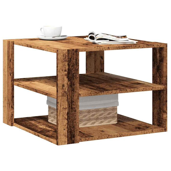 Măsuță de cafea, lemn vechi, 58x58x40 cm, lemn prelucrat - WALTI WALTI