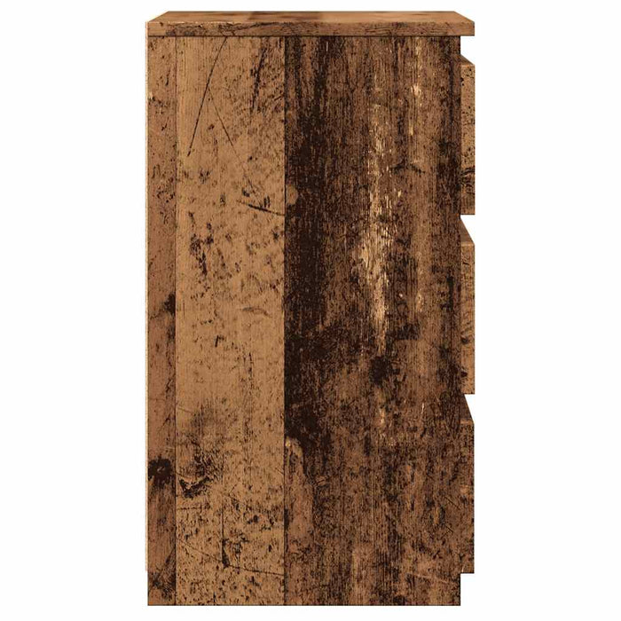 Noptieră, lemn învechit, 40x35x62,5 cm, lemn prelucrat - WALTI WALTI