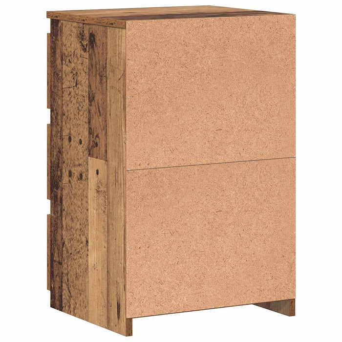 Noptiere, 2 buc., lemn vechi, 40x35x62,5 cm, lemn prelucrat - WALTI WALTI