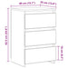 Noptiere, 2 buc., lemn vechi, 40x35x62,5 cm, lemn prelucrat - WALTI WALTI