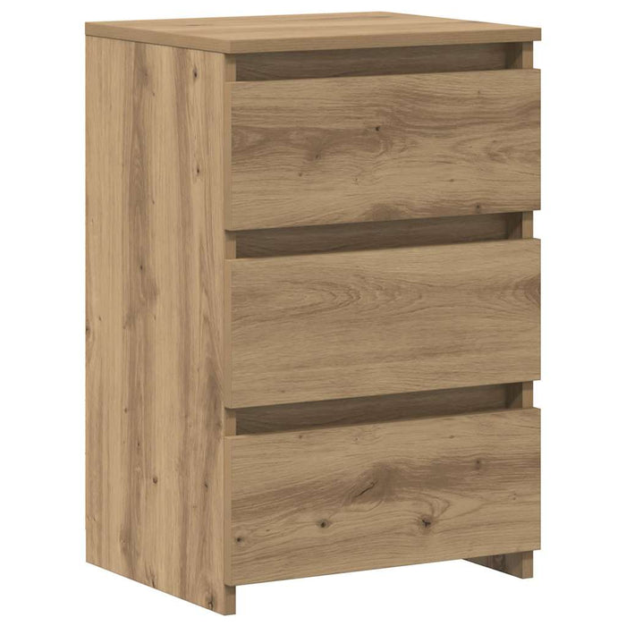 Noptiere, 2 buc., stejar artizanal 40x35x62,5 cm lemn prelucrat - WALTI WALTI