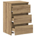 Noptiere, 2 buc., stejar artizanal 40x35x62,5 cm lemn prelucrat - WALTI WALTI