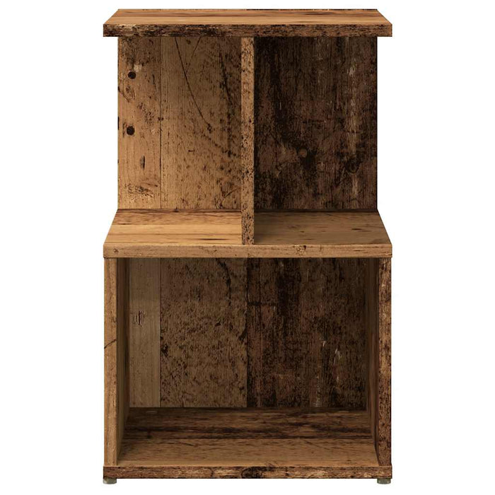 Noptiere 2 buc Lemn vechi 35x35x55 cm Lemn de prelucrare - WALTI WALTI