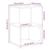 Noptiere 2 buc Lemn vechi 35x35x55 cm Lemn de prelucrare - WALTI WALTI