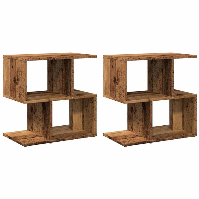 Noptiere, 2 buc., lemn vechi, 50x30x51,5 cm, PAL - WALTI WALTI