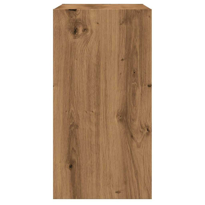 Masă laterală, stejar artizanal,50x26x50 cm, lemn prelucrat - WALTI WALTI