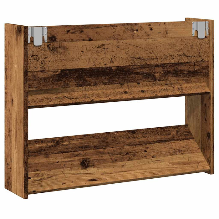 Pantofar de perete, lemn vechi, 80x18x60 cm, lemn prelucrat - WALTI WALTI
