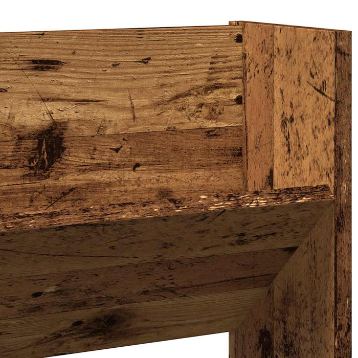Pantofar de perete, lemn vechi, 80x18x60 cm, lemn prelucrat - WALTI WALTI