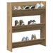 Pantofar perete, stejar artizanal, 80x18x90 cm, lemn prelucrat - WALTI WALTI