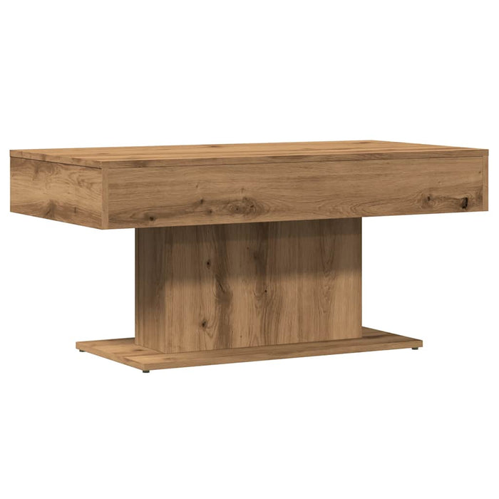 Masă de cafea stejar artizanal 96x50x45 cm lemn prelucrat - WALTI WALTI
