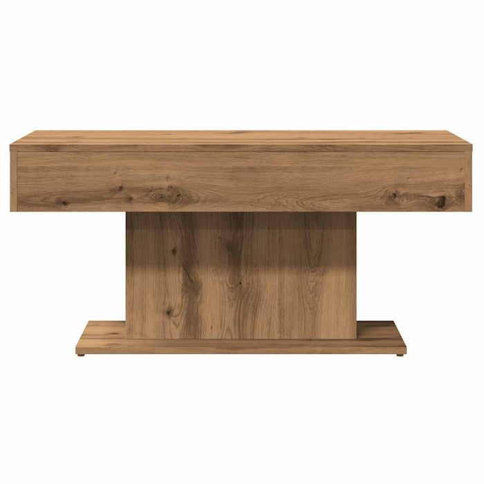 Masă de cafea stejar artizanal 96x50x45 cm lemn prelucrat - WALTI WALTI