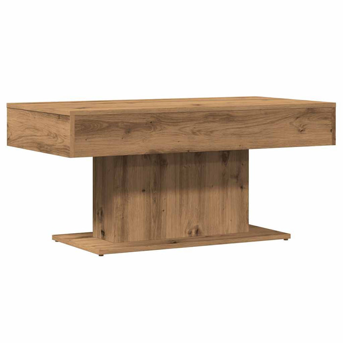 Masă de cafea stejar artizanal 96x50x45 cm lemn prelucrat - WALTI WALTI