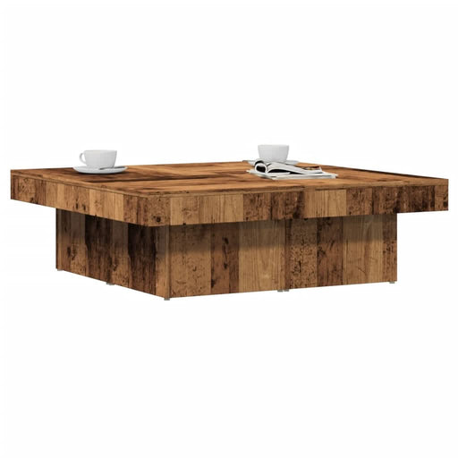 Măsuță de cafea, lemn vechi, 90x90x28 cm, lemn prelucrat - WALTI WALTI