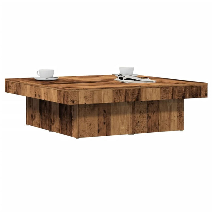 Măsuță de cafea, lemn vechi, 90x90x28 cm, lemn prelucrat - WALTI WALTI