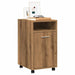 Dulap TV cu roți stejar artizanal 33x38x60 cm lemn prelucrat - WALTI WALTI