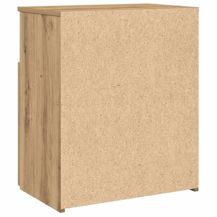 Noptiere, 2 buc., stejar artizanal, 50x32x60 cm, lemn prelucrat - WALTI WALTI