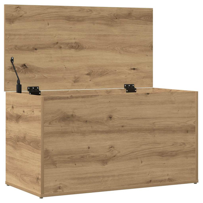 Cufăr depozitare, stejar artizanal, 84x42x46 cm, lemn prelucrat - WALTI WALTI