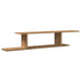 Raft TV montat pe perete stejar artizanal 125x18x23 cm lemn - WALTI WALTI