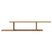 Raft TV montat pe perete stejar artizanal 125x18x23 cm lemn - WALTI WALTI