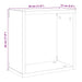 Rafturi de perete cub, 2 buc., lemn vechi, 30x15x30 cm lemn - WALTI WALTI