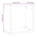 Rafturi de perete cub, 4 buc., lemn vechi, 30x15x30 cm lemn - WALTI WALTI