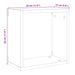 Rafturi de perete cub 2 buc. stejar artizanal, 30x15x30 cm lemn - WALTI WALTI