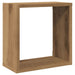 Rafturi de perete cub 4 buc. stejar artizanal, 30x15x30 cm lemn - WALTI WALTI