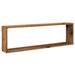 Rafturi de perete cub, 2 buc., lemn vechi, 100x15x30 cm, lemn - WALTI WALTI