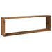 Rafturi de perete cub, 2 buc., lemn vechi, 100x15x30 cm, lemn - WALTI WALTI