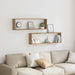 Rafturi de perete cub 2 buc. stejar artizanal 100x15x30 cm lemn - WALTI WALTI
