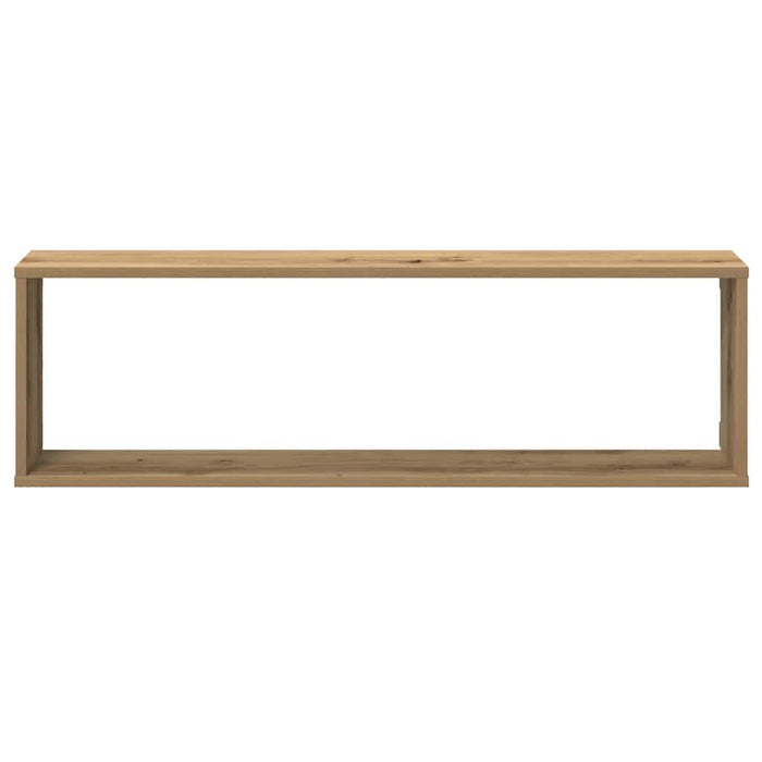 Rafturi de perete cub 2 buc. stejar artizanal 100x15x30 cm lemn - WALTI WALTI
