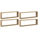 Rafturi perete cub, 4 buc., stejar artizanal 100x15x30 cm lemn - WALTI WALTI