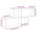 Raft de perete, stejar artizanal, 100x18x53 cm, lemn prelucrat - WALTI WALTI