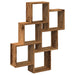Raft de perete cub, lemn vechi, 78x15x93 cm, lemn prelucrat - WALTI WALTI
