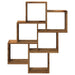 Raft de perete cub, lemn vechi, 78x15x93 cm, lemn prelucrat - WALTI WALTI