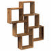 Raft de perete cub, lemn vechi, 78x15x93 cm, lemn prelucrat - WALTI WALTI