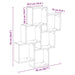 Raft de perete cub, lemn vechi, 78x15x93 cm, lemn prelucrat - WALTI WALTI