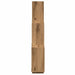 Raft perete cub, stejar artizanal, 78x15x93 cm, lemn prelucrat - WALTI WALTI